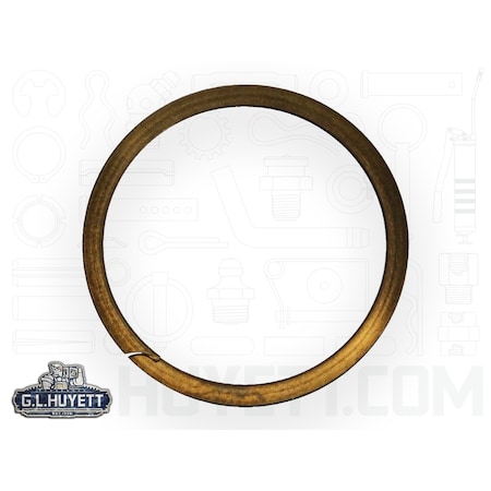Huyett Internal Retaining Ring, Steel, Plain Finish, 0.875 in Bore Dia. RR-087